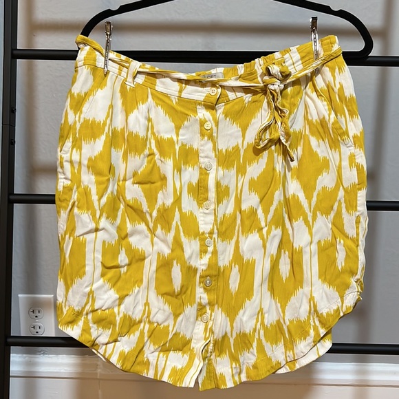LOFT marigold, stretch waist skirt - Picture 9 of 9